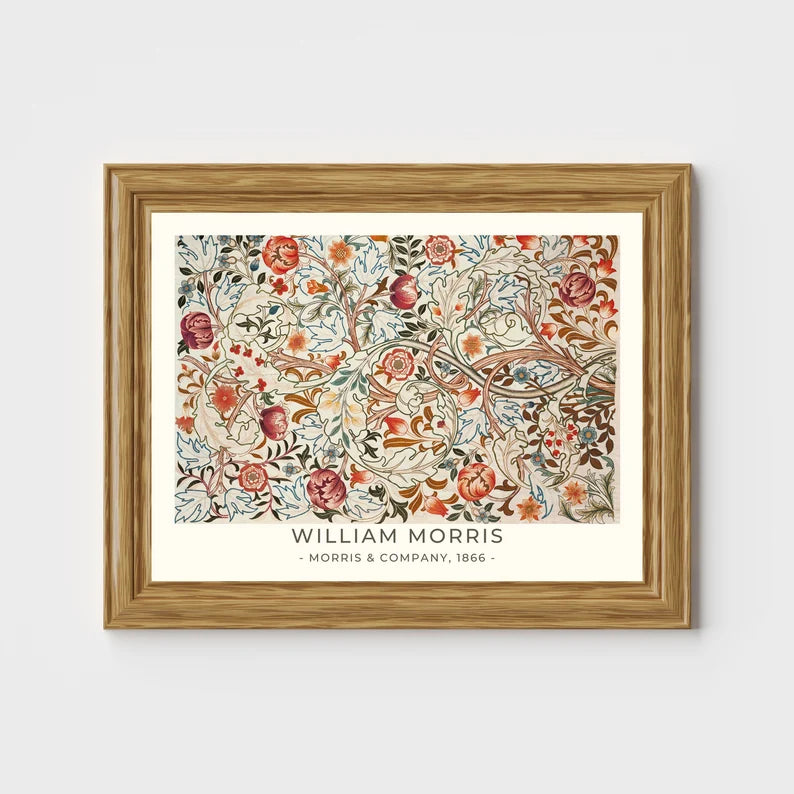 William Morris Poster | Vintage Floral Wall Art Print- PRINT